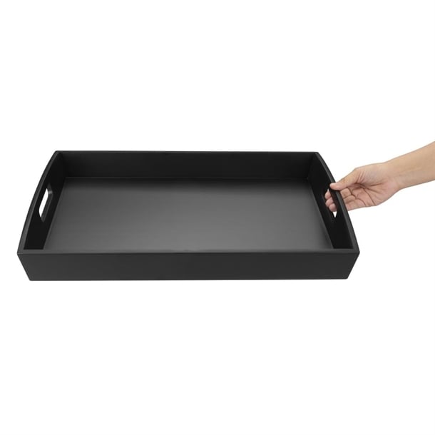 Olympia Bamboo Black Large Serving Tray 510x350mm dp883