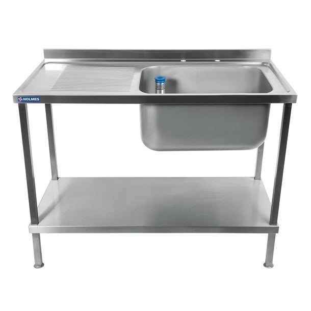 Vogue Fully Assembled Stainless Steel Left Hand Drainer 1500mm dr385