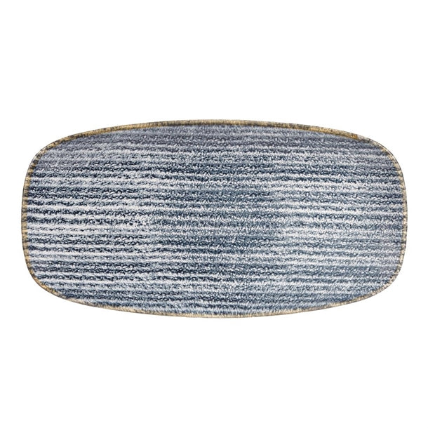 Churchill Studio Prints Homespun Rectangular Plates Slate Blue 298mm (12 Pack) ds526