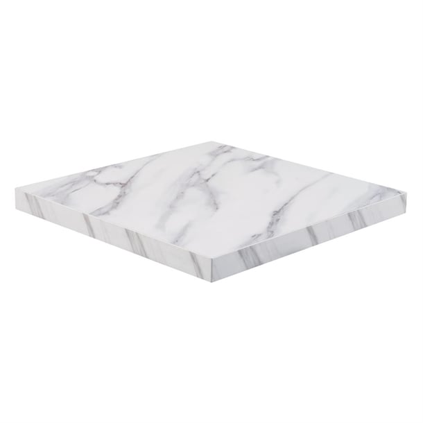 Bolero Pre-Drilled Square Table Top Marble p_dt444
