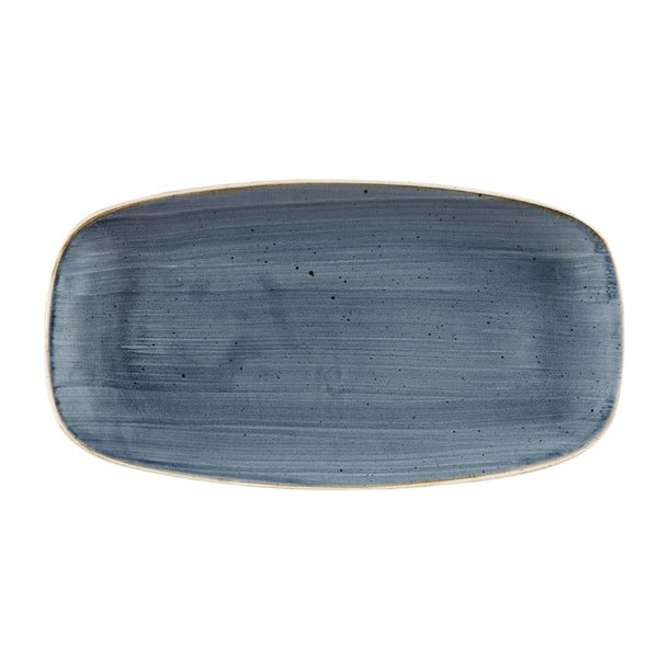 Churchill Stonecast Rectangular Plates Blueberry 153x 298mm (12 Pack) dw356