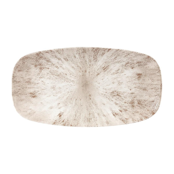Churchill Studio Prints Stone Rectangular Plates Agate Grey 189 x 355mm (6 Pack) dw391