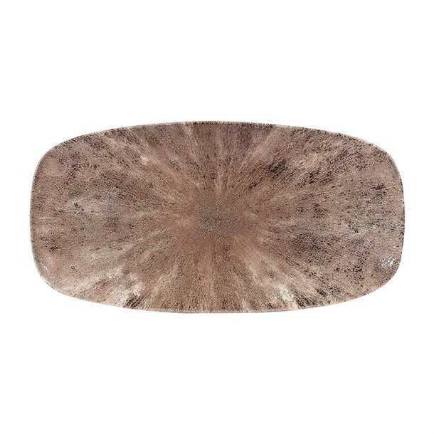 Churchill Studio Prints Stone Rectangular Plates Zircon Brown 153 x 298mm (12 Pack) dw394