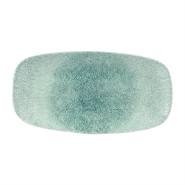 Churchill Studio Prints Raku Rectangular Plates Jade Green 153 x 298mm (12 Pack) dw405