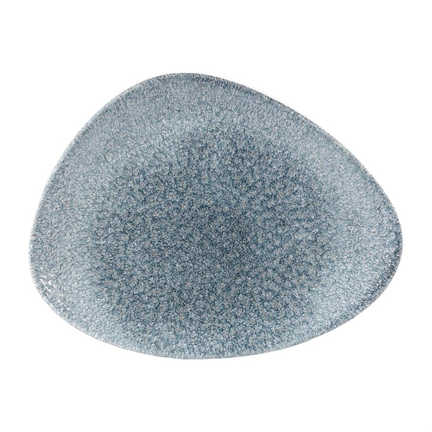 Churchill Studio Prints Raku Triangular Plates Topaz Blue 260mm (12 Pack) dw411