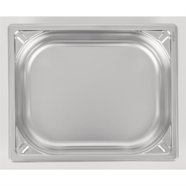 Vogue Heavy Duty Stainless Steel 1/2 Gastronorm Tray 65mm dw438