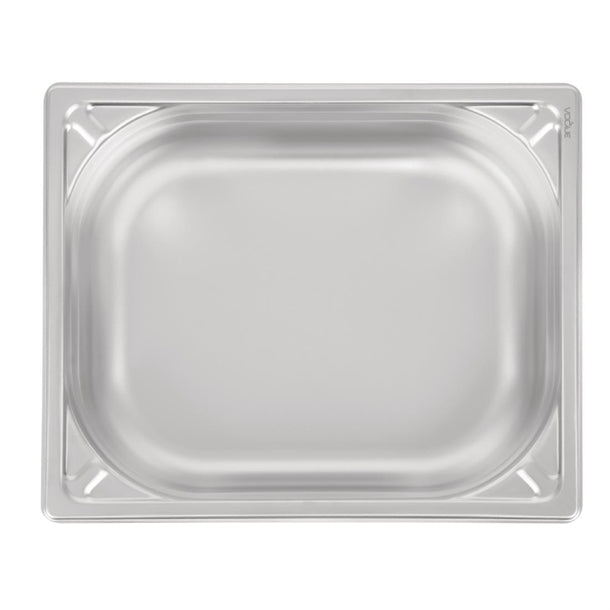 Vogue Heavy Duty Stainless Steel 1/2 Gastronorm Tray 100mm dw439