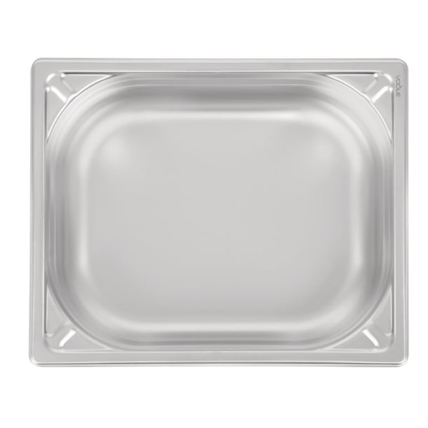 Vogue Heavy Duty Stainless Steel 1/2 Gastronorm Tray 100mm dw439