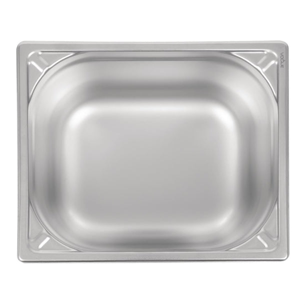 Vogue Heavy Duty Stainless Steel 1/2 Gastronorm Tray 200mm dw441