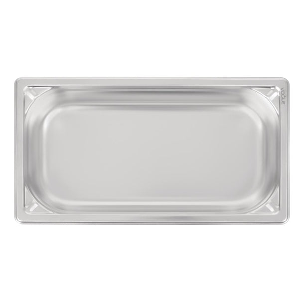 Vogue Heavy Duty Stainless Steel 1/3 Gastronorm Tray 65mm dw442
