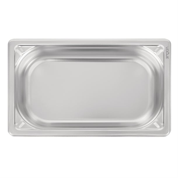 Vogue Heavy Duty Stainless Steel 1/4 Gastronorm Tray 65mm dw446