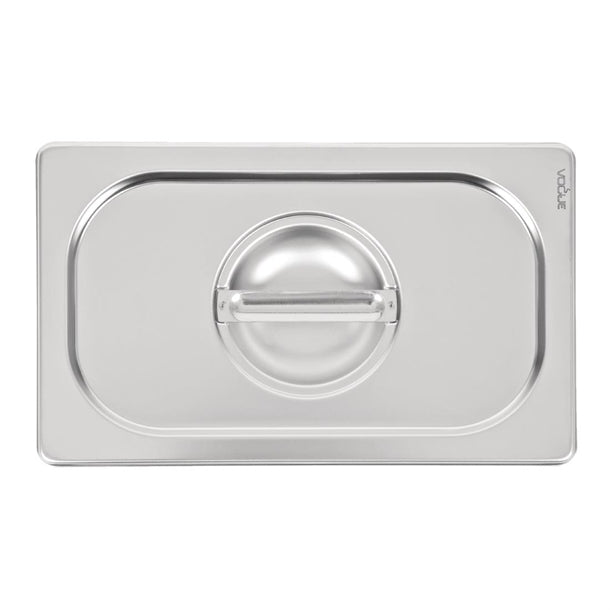 Vogue Heavy Duty Stainless Steel 1/4 Gastronorm Tray Lid dw458
