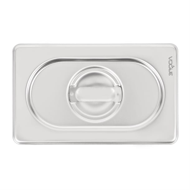 Vogue Heavy Duty Stainless Steel 1/9 Gastronorm Tray Lid dw460
