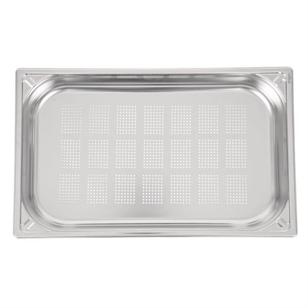 Vogue Heavy Duty Stainless Steel Perforated 1/1 Gastronorm Tray 65mm dw461