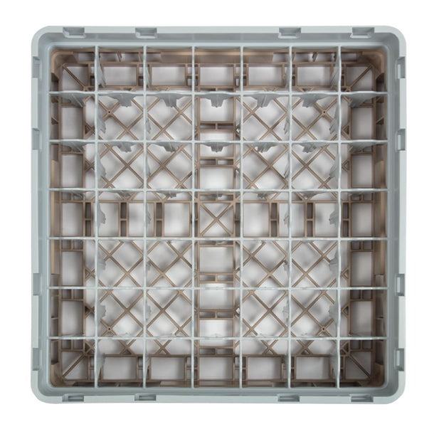 Cambro Camrack Beige 49 Compartments Max Glass Height 92mm dw561