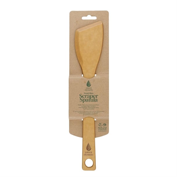 Natural Elements Wood Fibre Scraper Spatula 29cm dx355