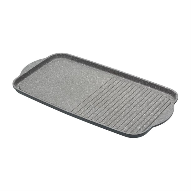 MasterClass Dual Griddle Tray Cast Aluminium 460mm dx380