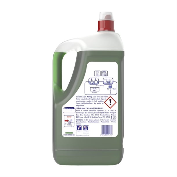 Fairy Professional Washing Up Liquid Original 5Ltr (2 Pack) dx555