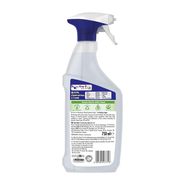 Flash Professional Disinfecting Multi-Surface Cleaning Spray 750ml (6 Pack) dx566