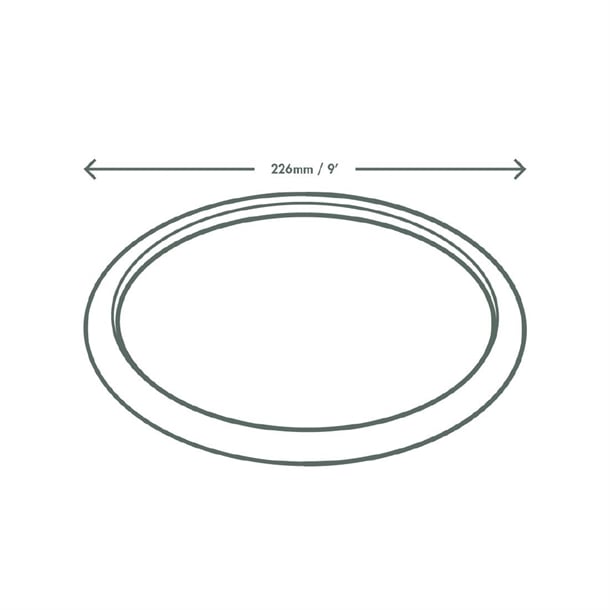 Vegware Compostable Nourish Moulded Fibre Plates Natural 9"/226mm (500 Pack) dx583