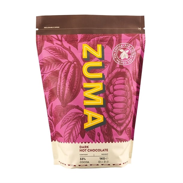 Zuma Dark Hot Chocolate (33% Cocoa) 1kg Bag dx612