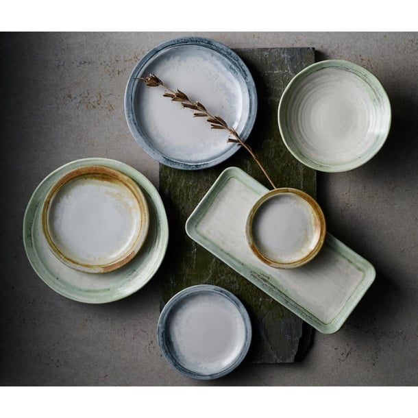 Dudson The Maker's Collection Finca Flint Organic Coupe Bowls 250mm (12 Pack) dx892