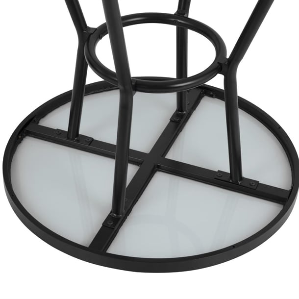 Bolero Marston Round Outdoor Table Black 700mm dx986