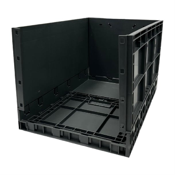 Vogue Plastic Folding Transport Storage Crate 594x396x353mm dx997