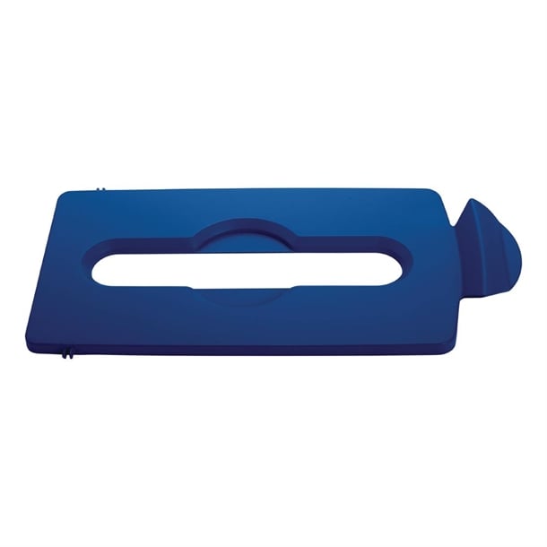 Rubbermaid Slim Jim Paper Slot Lid Blue dy064