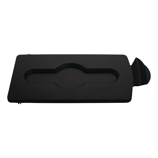 Rubbermaid Slim Jim Closed Lid Black dy066