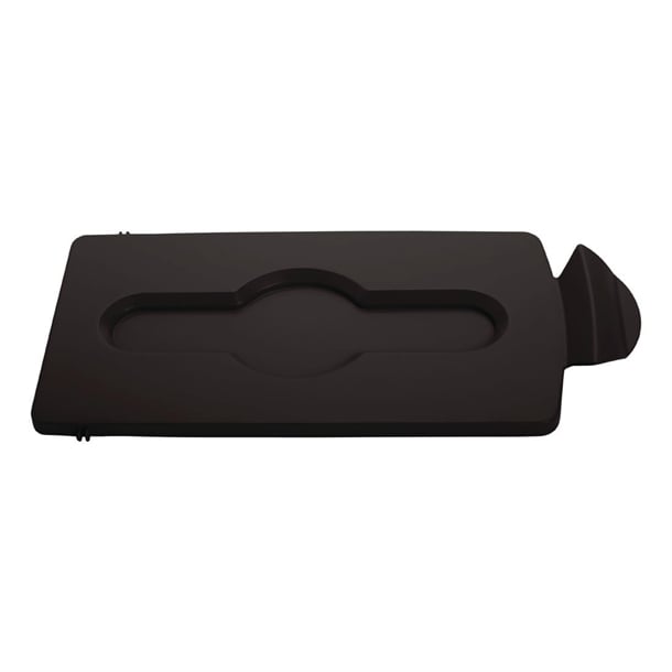 Rubbermaid Slim Jim Closed Lid Brown dy074