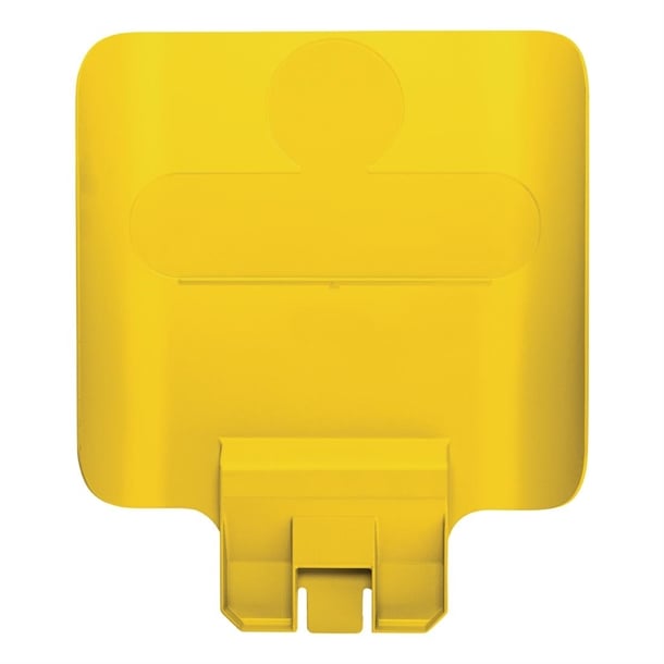 Rubbermaid Slim Jim Recycling Station Billboard Yellow dy101