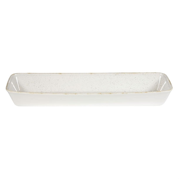 Churchill Stonecast Hints Rectangular Baking Dishes Barley White 160 x 530mm dy203