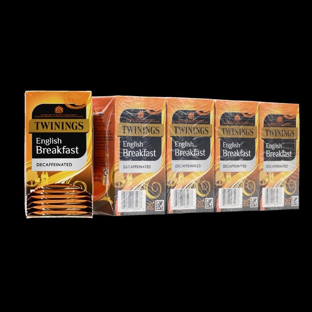 Twinings English Breakfast Decaffeinated Enveloped Tea Bags (80 Pack) dz460