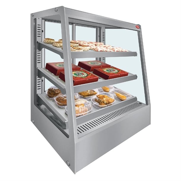 Hatco Glo-Max Countertop Heated Display Case Rear Sliding Glass Doors GMHDH-3PT dz822