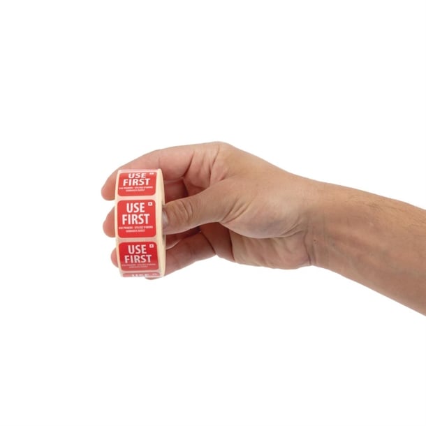 Hygiplas Removable Use First Labels (1000 Pack) e149