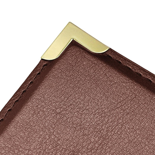 Olympia Faux Leather Menu Cover A4 Burgundy e222