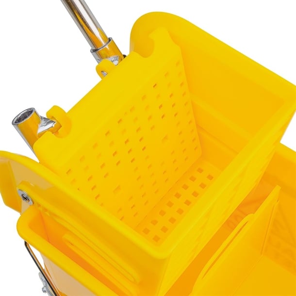 Jantex Kentucky Mop Bucket and Wringer 15Ltr Yellow f951