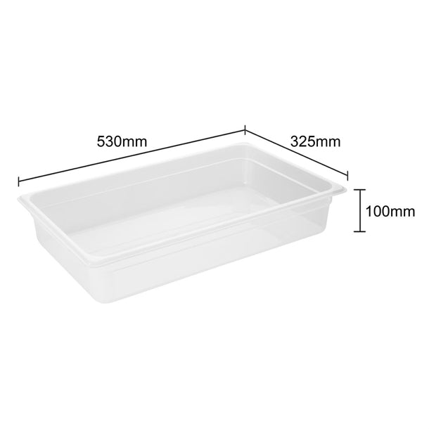 Nisbets Essentials Polypropylene 1/1 Gastronorm 100mm fa820
