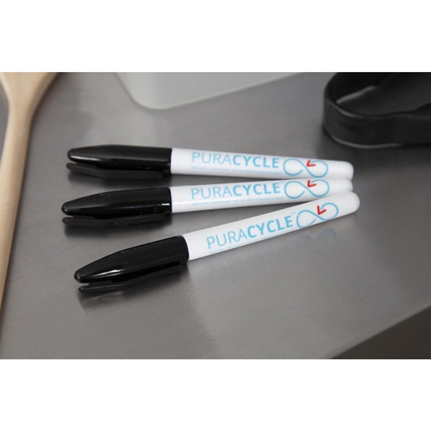 Puracycle Non-Toxic Marker Pens Black 3 Pack fb284