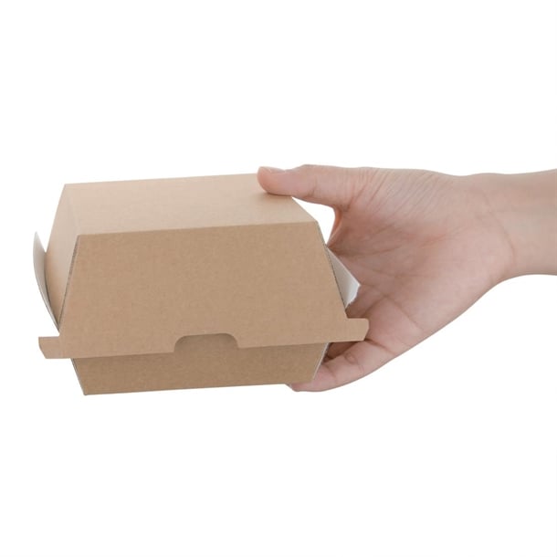 Fiesta Compostable Kraft Burger Boxes p_fb664