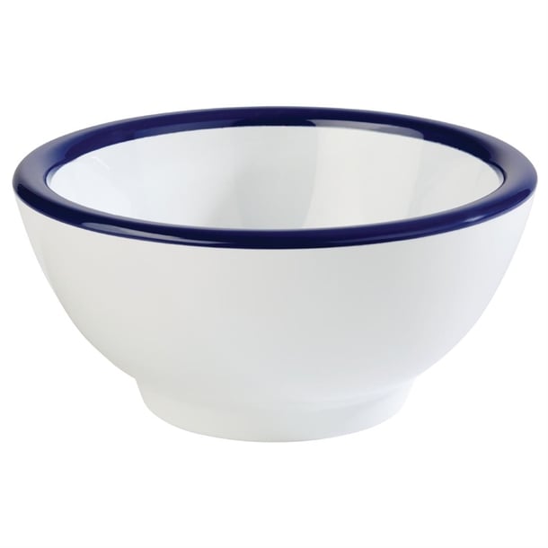 APS Pure Bowl White And Blue 95(D) x 45(H) 0.09Ltr (B2B) fc987