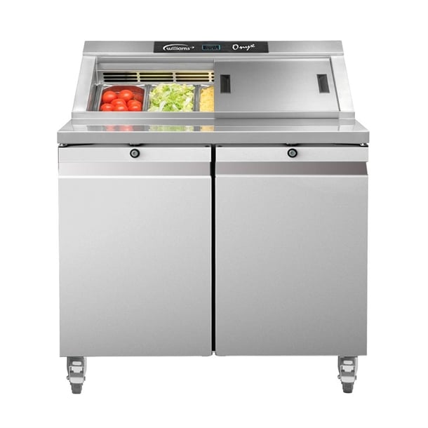 Williams Onyx Double Door Refrigerated Prep Counter 355Ltr CPC2-SS fd366