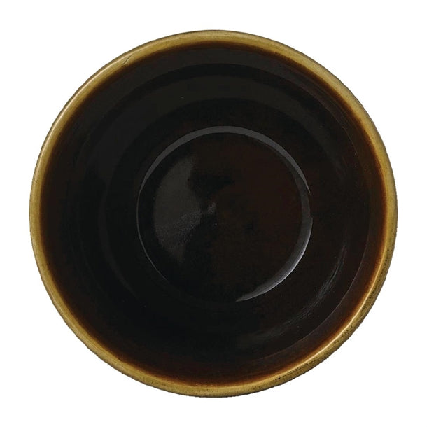 Churchill Super Vitrified Nourish Black Onyx Two Tone Chip Mugs 291ml (12 Pack) fd816
