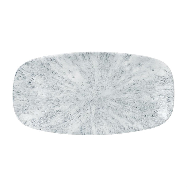 Churchill Stone Oblong Plates Pearl Grey 298x152mm (12 Pack) fd894