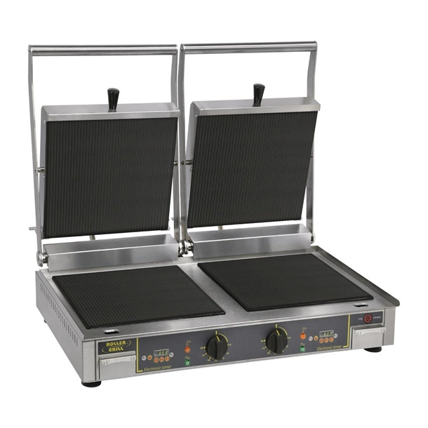 Roller Grill Premium VC DR Double Ribbed Contact Grill fe147
