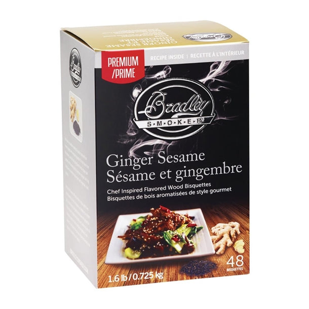 Bradley Food Smoker Ginger Sesame Premium Flavour (48 Pack) fe649