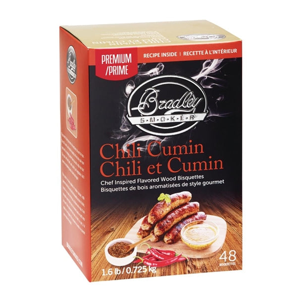 Bradley Food Smoker Chili Cumin Premium Flavour (48 Pack) fe652