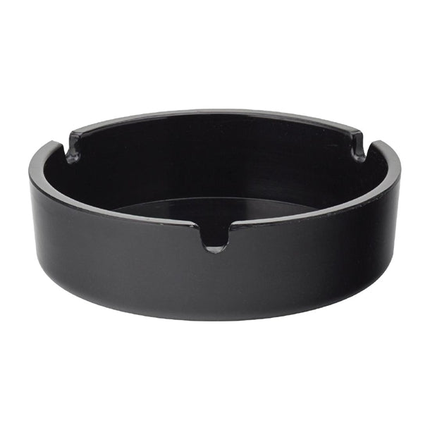 Utopia Melamine Ashtrays Black 100mm (10 Pack) fg854