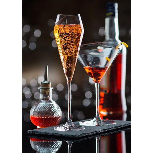 Rona Edge Champagne Flutes 220ml (6 Pack) fh567